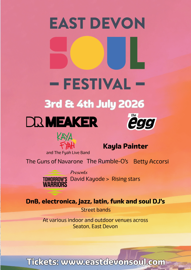 Festival poster for East Devon Soul festival