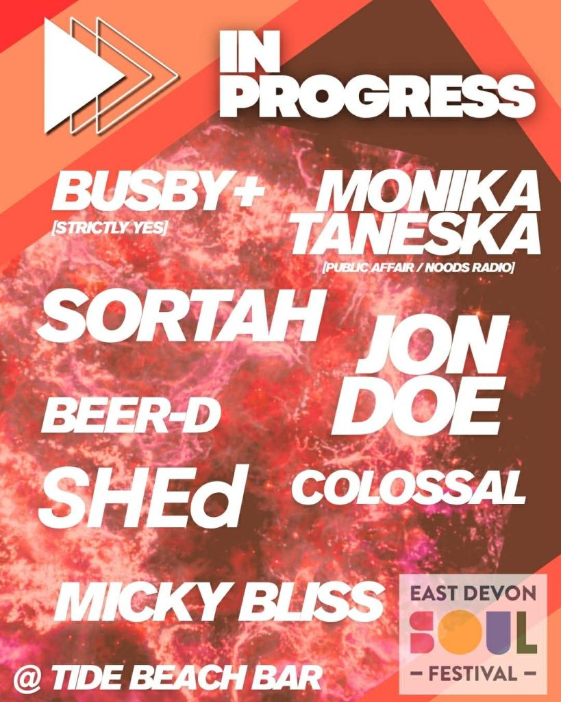 List of DJ's playing the Tide Bar at the East Devon Soul festival