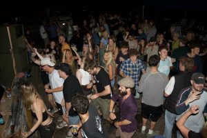 Crowd dancing